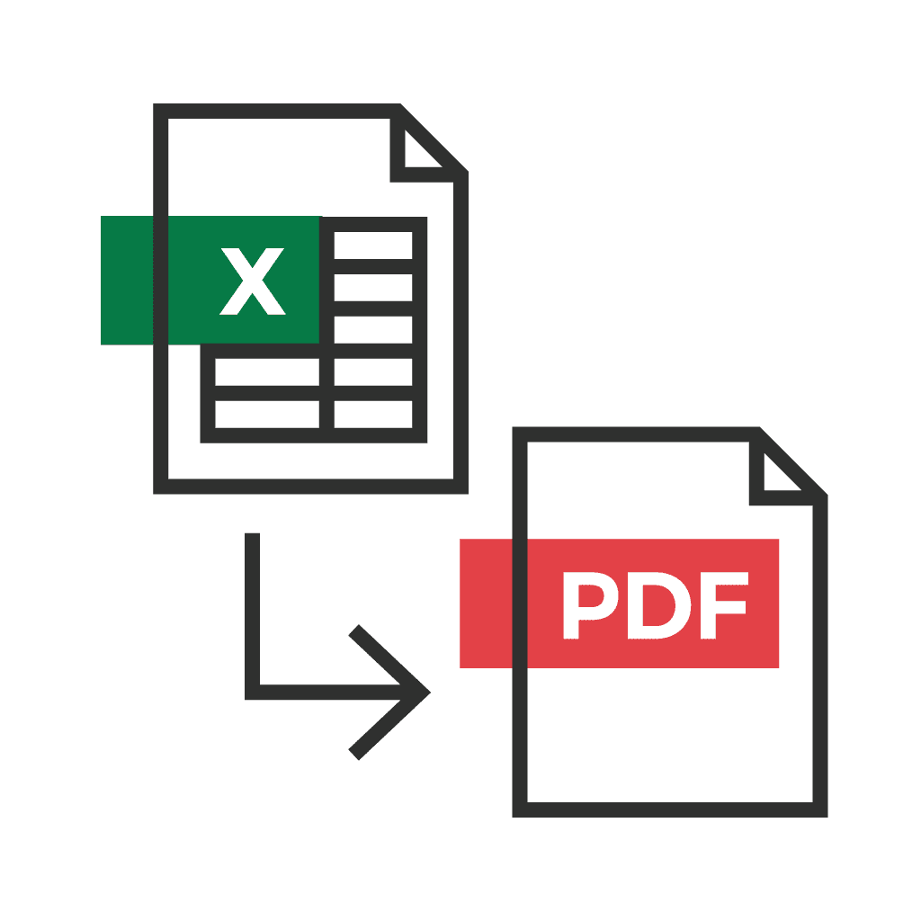 Excel إلى PDF